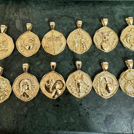 Gold Plated Zodiac Sign Necklace