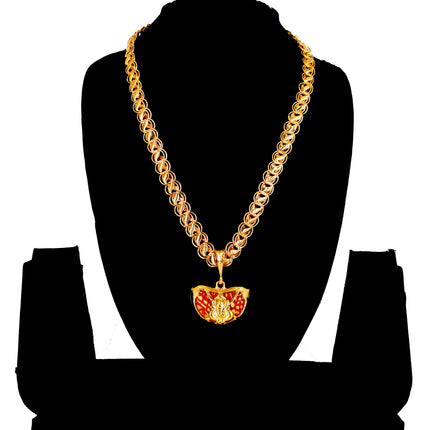 Luxurious Men's Gold Plated Pendant With Chain Vol 2