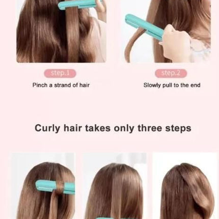 2-in-1 Mini Hair Straightener and Curler