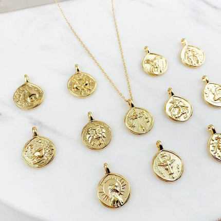 Gold Plated Zodiac Sign Necklace